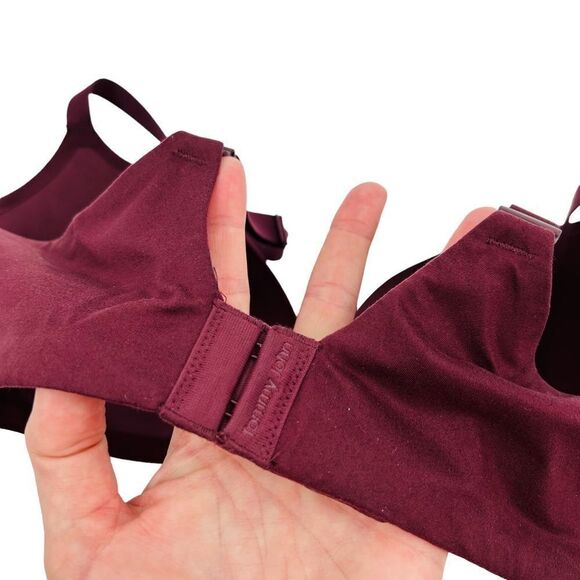 Tommy John second skin lightly lined burgundy demi bra wire free size 38C - Picture 5 of 7